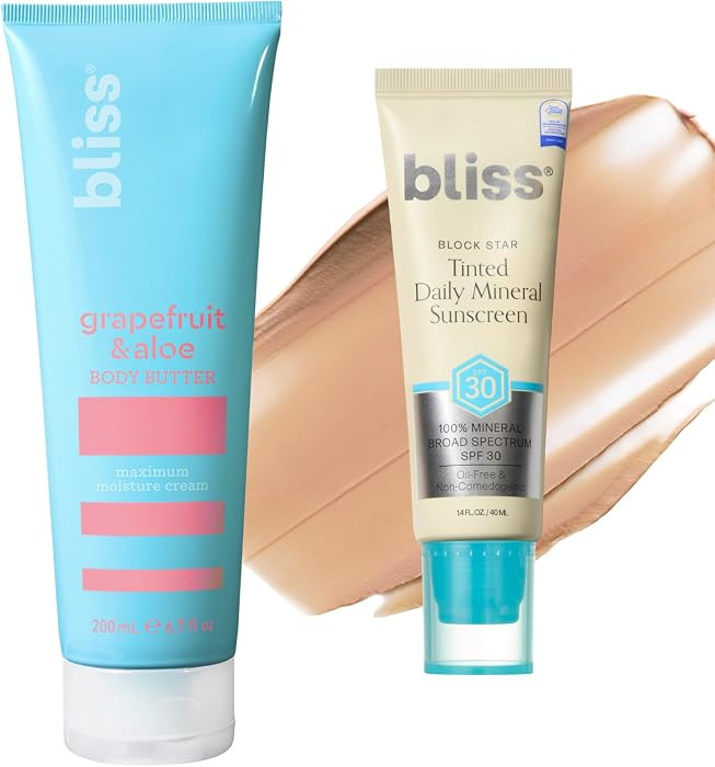 Bliss Block Star SPF 30 Invisible Daily Tinted Sunscreen with Zinc Oxide, Sunscreen & Makeup Prim... | Amazon (US)