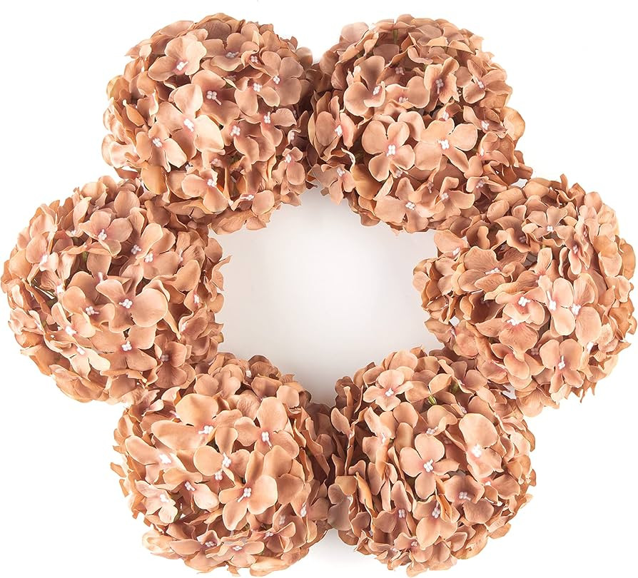 DuHouse Hydrangea Silk Flowers Artificial Hydrangea Heads with Stem Fake Flowers for Wedding Home... | Amazon (US)