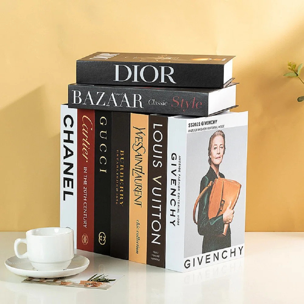 9-Piece 10.5" Faux Luxury Decorative Book Set, Fashion Books Decor | Wayfair North America