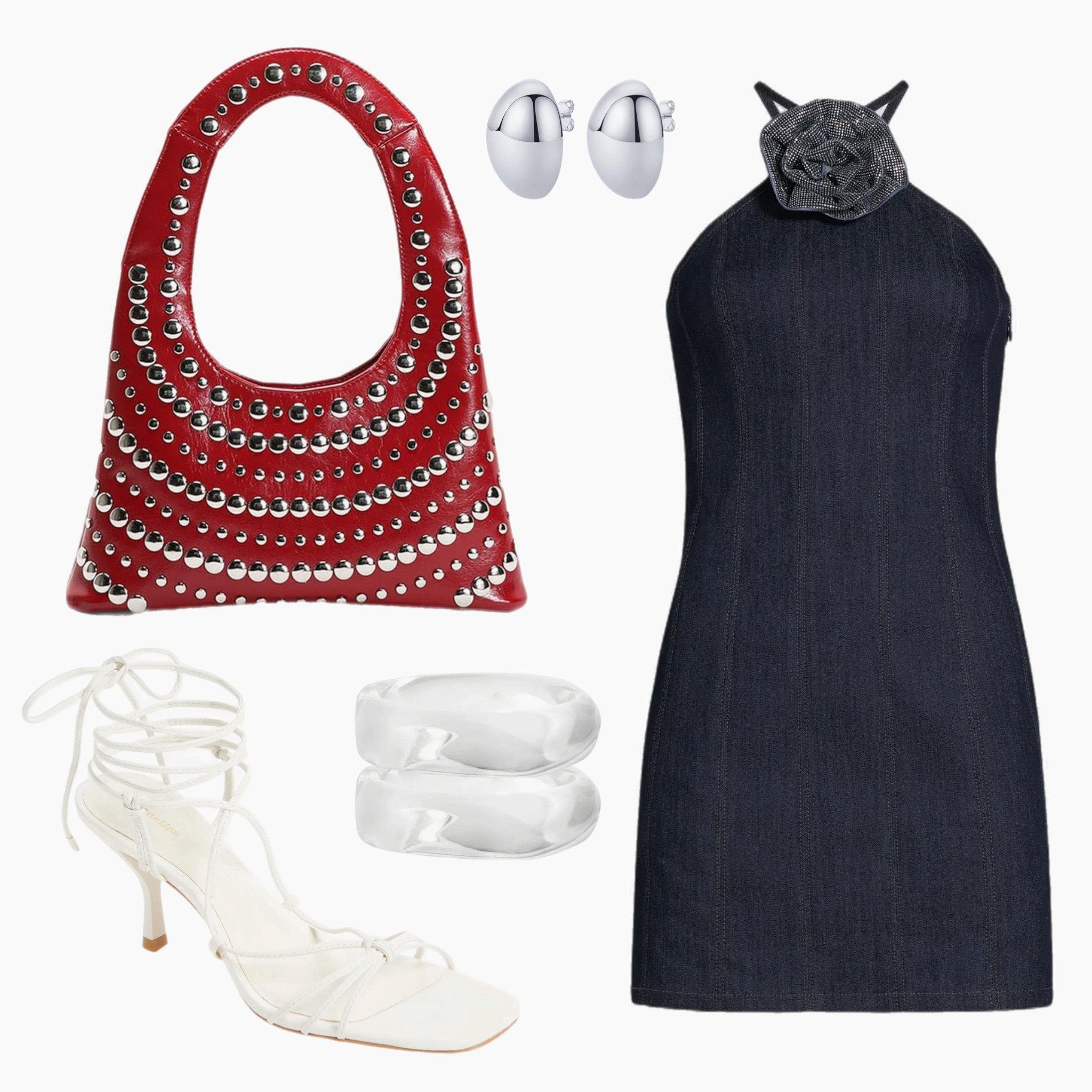 Denim but make it festive 🇺🇸✨ This chic halter mini is the ultimate canvas for a bold red shoe moment, silver accessories, and a standout bag. Whether you’re heading to a rooftop soirée, beachside fireworks, or backyard BBQ—this look says fireworks, but fashion.

#4thofjulyoutfit #summerlookbook #denimdress #holidaystyle #chicandcasual #ootd #ltkfashion #redwhiteandblue #festivestyle #holidaydressing #summerstyle #denimlook #styledbyme #fashioninspo #weekendwardrobe #LTKstyletip #LTKholiday #LTK4thofjuly #LTKsummer #LTKitgirl #summeroutfitideas #fashionbloggerstyle #minimalglam #trendingnow #elevatedbasics

#LTKStyleTip #LTKItBag #LTKSummerEdit