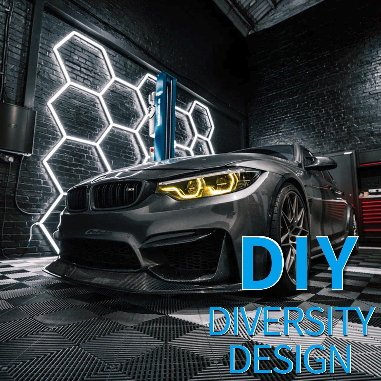 Hexagon LED Garage Light: 25 Pack Updated Bigger Size, 26400LM Super Bright Car Detailing Ceiling... | Amazon (US)