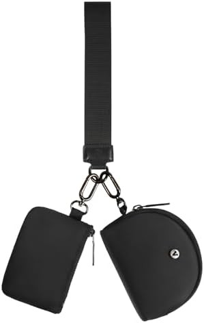 KeyChain Wallet Wristlet Wallets For Women Mini Zip Dual Pouch Wristlet | Amazon (US)