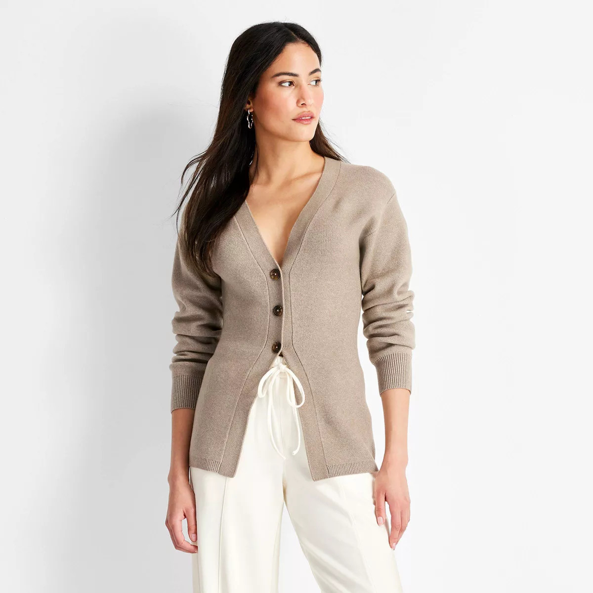 Women's Nipped Waist Cardigan - Future Collective | Target