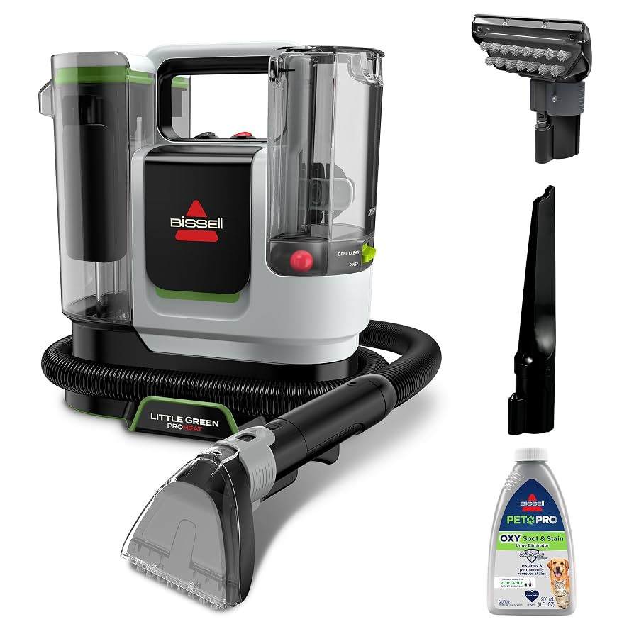 BISSELL Little Green ProHeat SmartMix, Portable Deep Cleaner, Self-Cleaning Tough Stain Tool and ... | Amazon (US)
