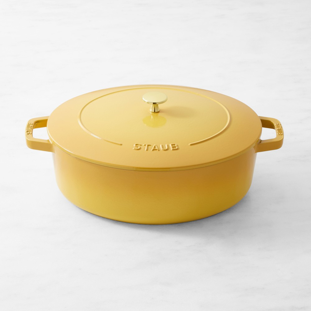 Staub Enameled Cast Iron Wide Oval Dutch Oven, 6 1/4-Qt. | Williams-Sonoma