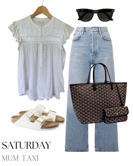 Summer outfit with wide leg jeans 

Birkenstock outfit 
White summer blouse 


#LTKuk #LTKstyletip #LTKsummer