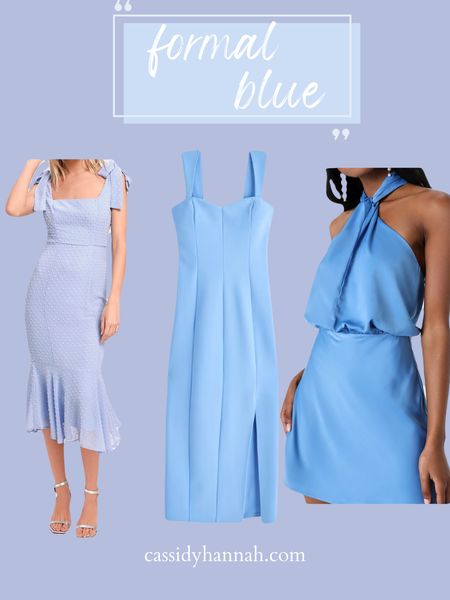 Formal blue dresses that would make beautiful options for weddings or birthdays this spring and summer 💙

#LTKSeasonal #LTKstyletip #LTKwedding