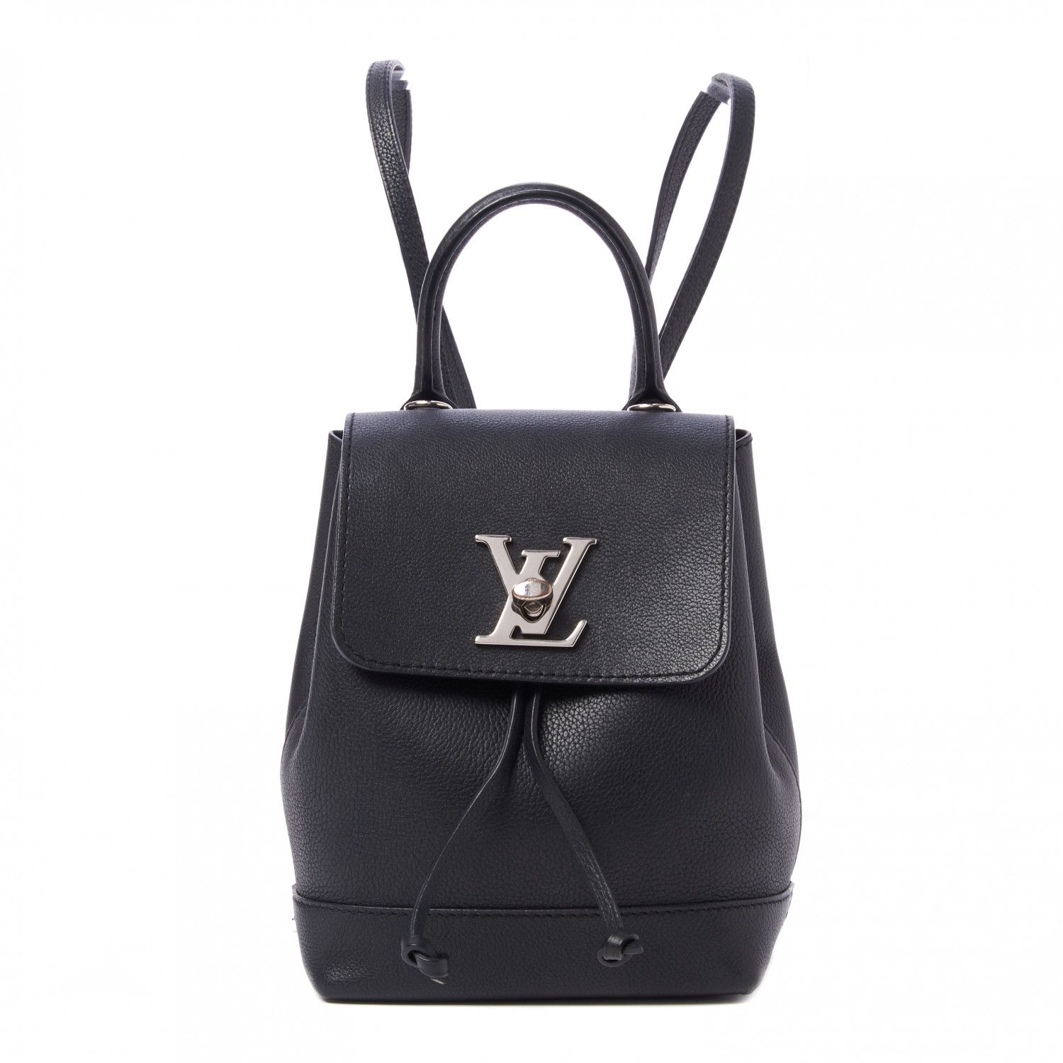 LOUIS VUITTON Calfskin Lockme Mini Backpack Black | FASHIONPHILE | Fashionphile