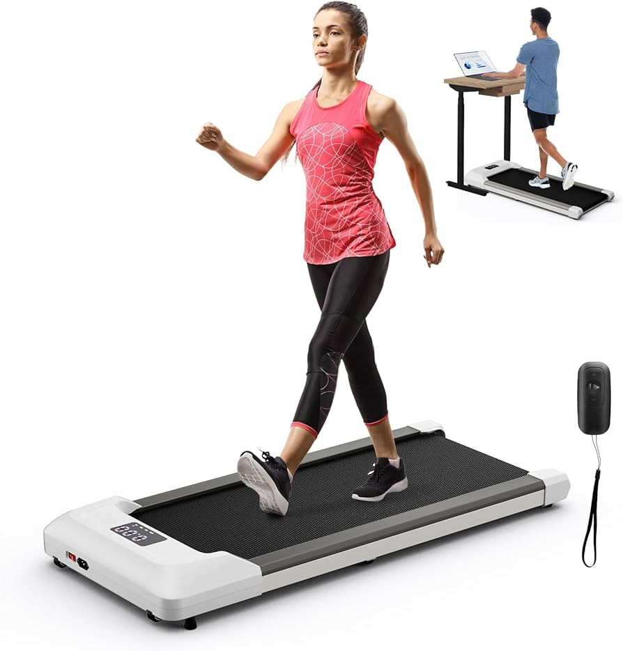 GYMAX Walking Pad, 2.25HP Under Desk Treadmill with LED Display, Remote Control & 7-Layer Belt, C... | Amazon (CA)
