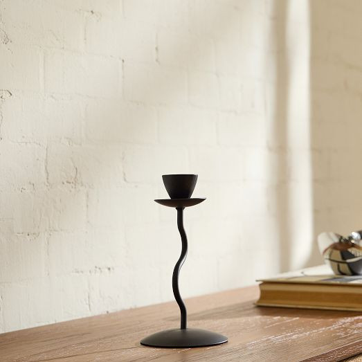 Zigzag Metal Taper Holders | West Elm (US)