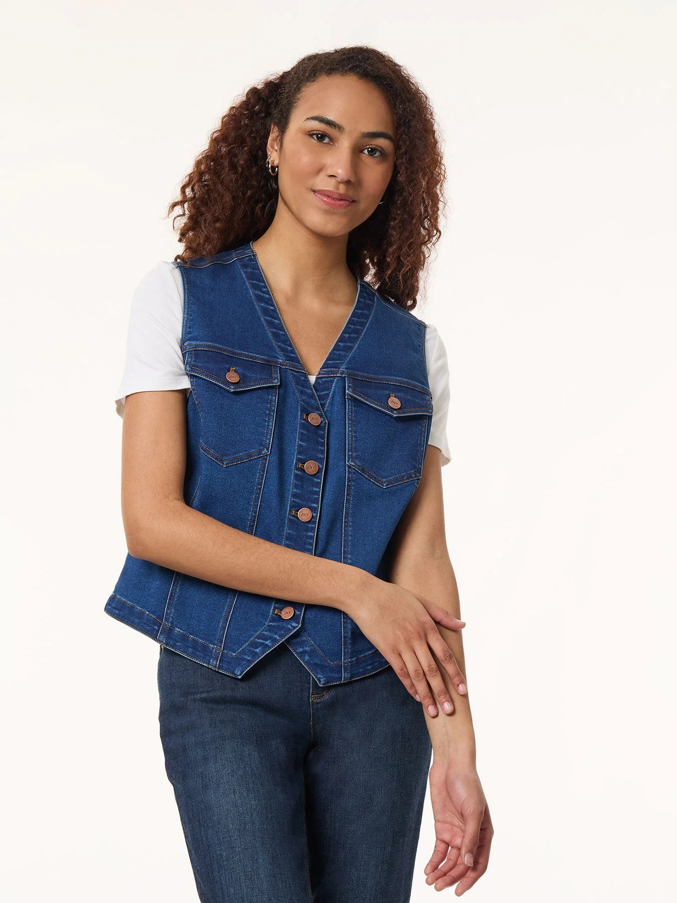 City Denim Vest, Shore Wash | Shop Simon