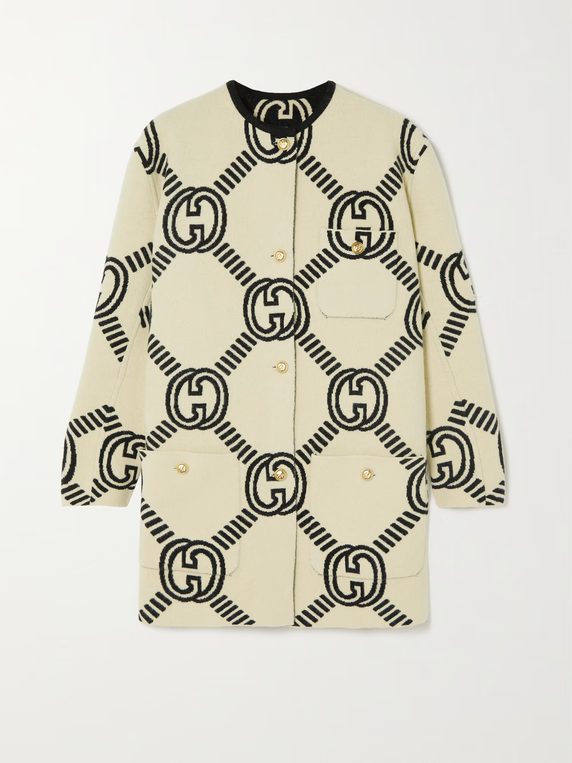 Reversible jacquard-knit wool-blend mini dress | NET-A-PORTER (US)