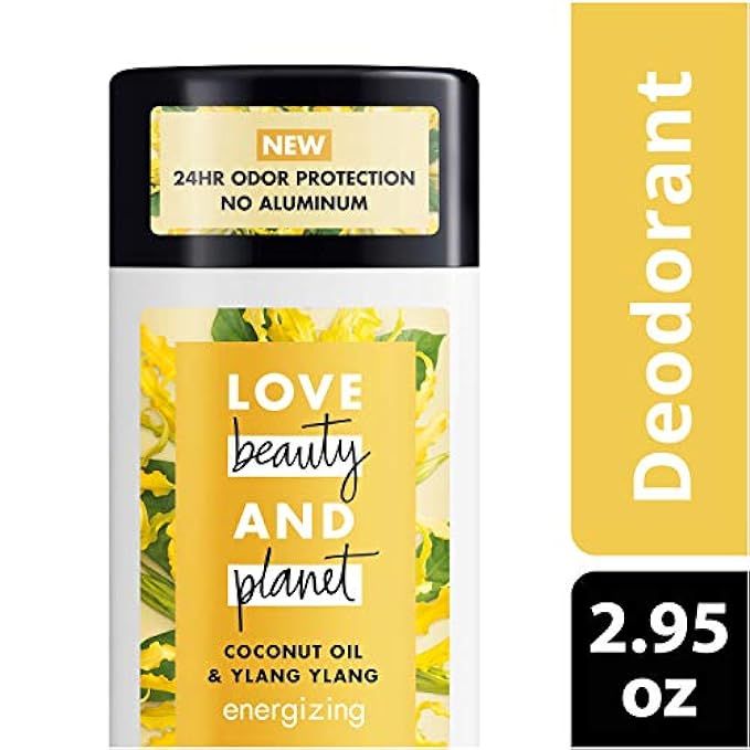 Love Beauty And Planet Deodorant, Coconut Oil and Ylang Ylang, 2.95 oz | Amazon (US)