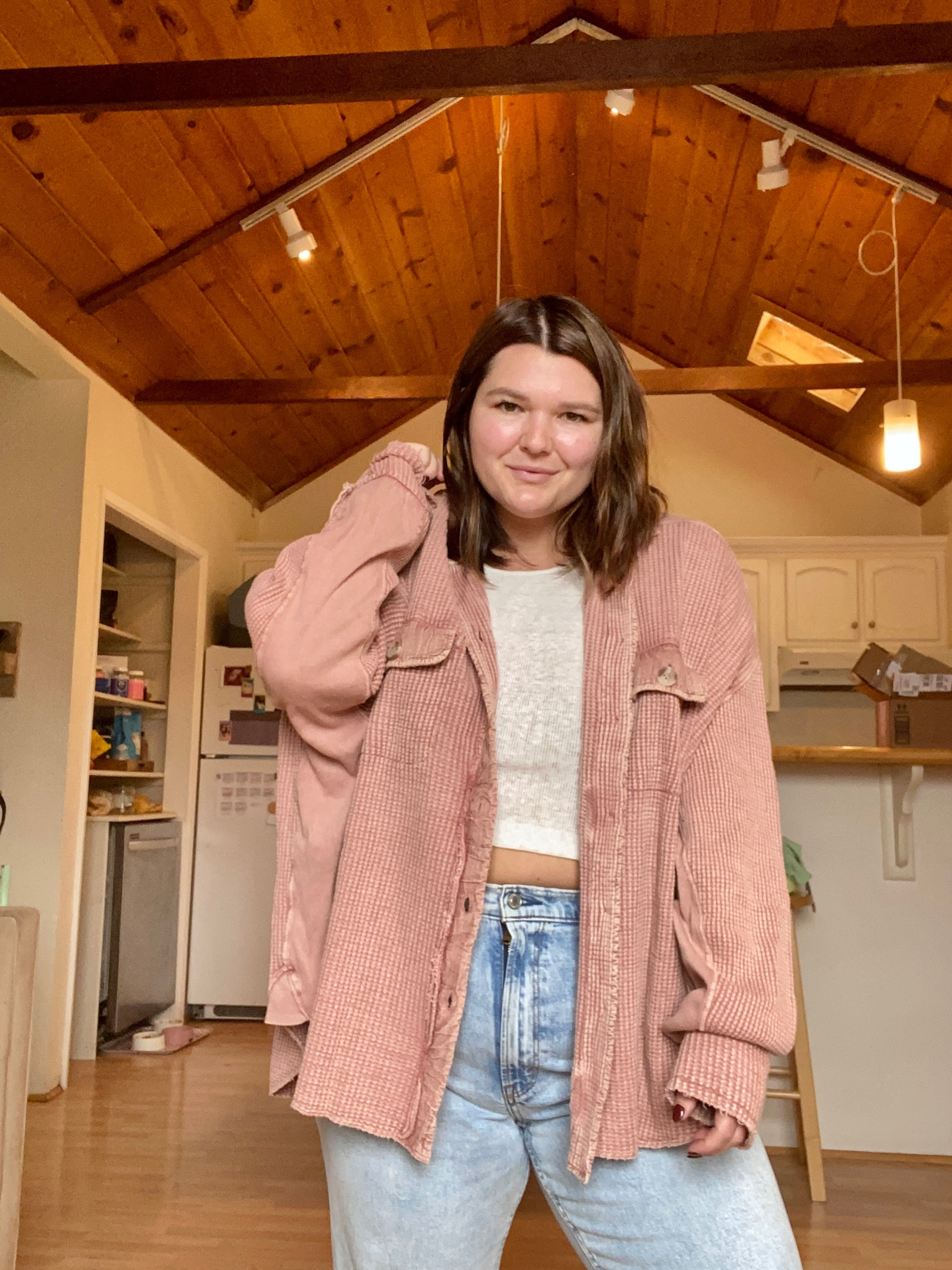 Happy one year anniversary to my first free people scout shacket. Still obsessed and stand by my original love for it. I wear a large!

#LTKcurves