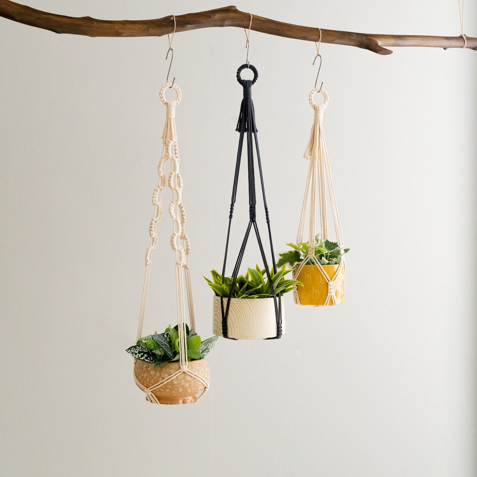 Macrame Pot Hanging, Macrame Hanging, Gift for New Home, Boho Planters, Modern Plant Hanger, Home... | Etsy (US)