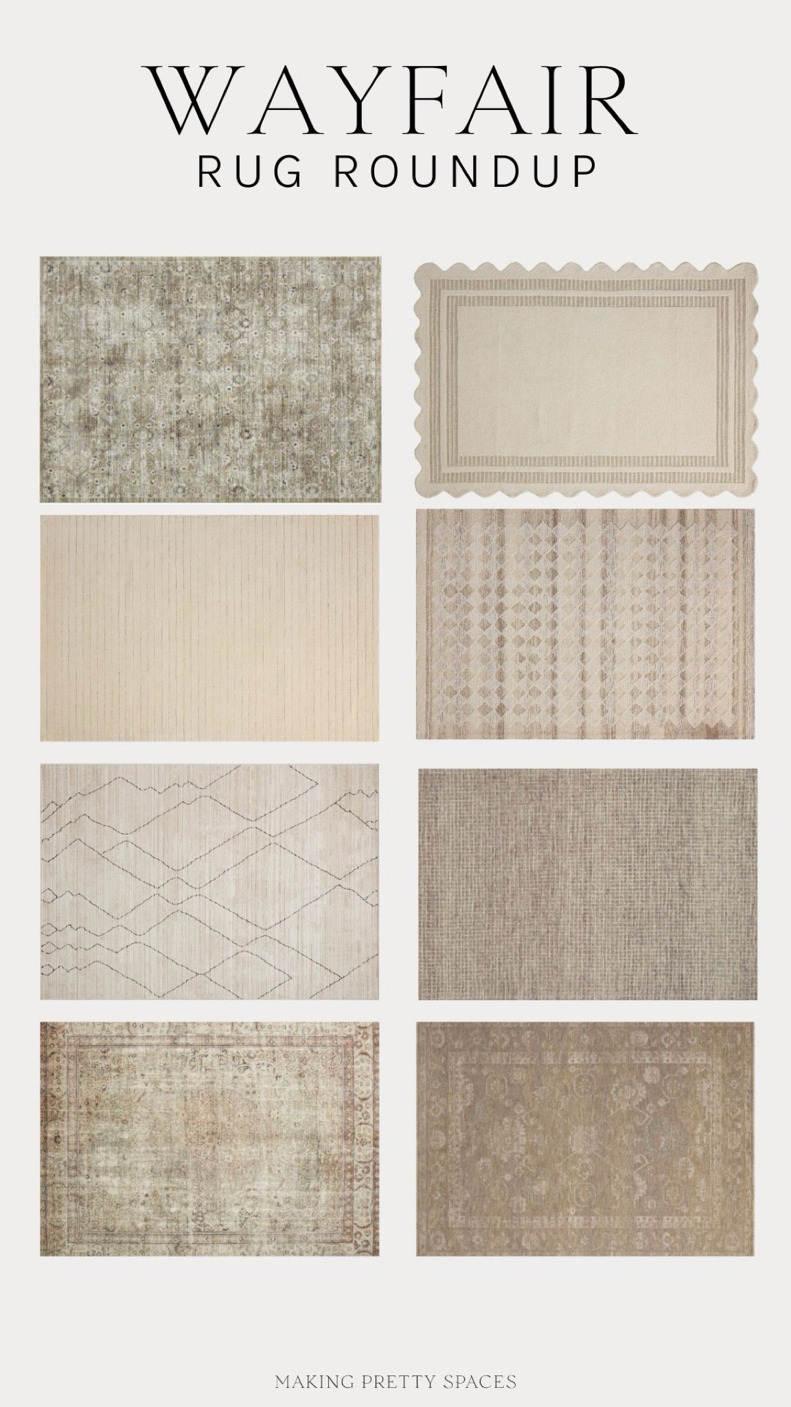 After searching for the perfect neutral rug for my guest bedroom, I’ve rounded up a few of my favorites! I love the scalloped rug and ordered it in a runner! 
#WayfairPartner #Wayfair @Wayfair

#LTKFamily #LTKHome #LTKSaleAlert