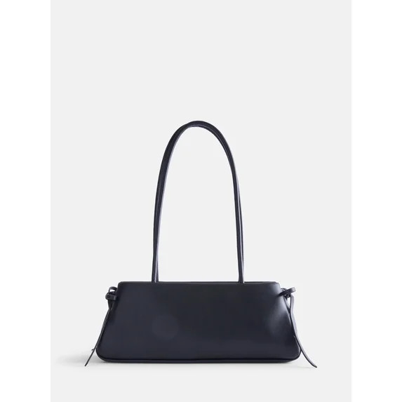 No Boundaries Women's Bow Shoulder Bag, Black | Walmart (US)