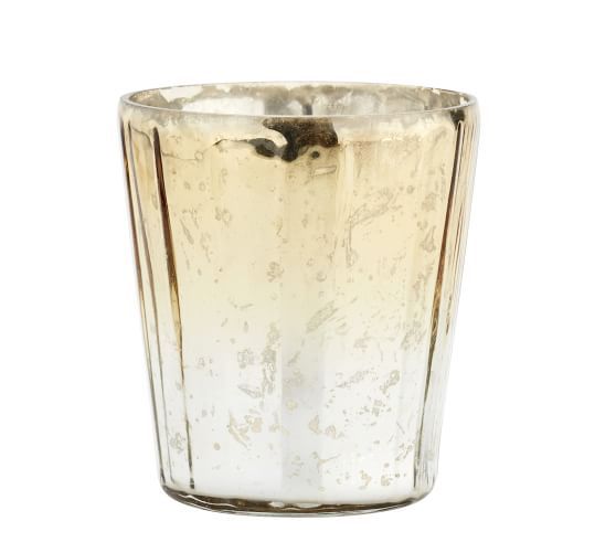 Eclectic Mercury Votive Holders, Set of 6 - Gold | Pottery Barn (US)