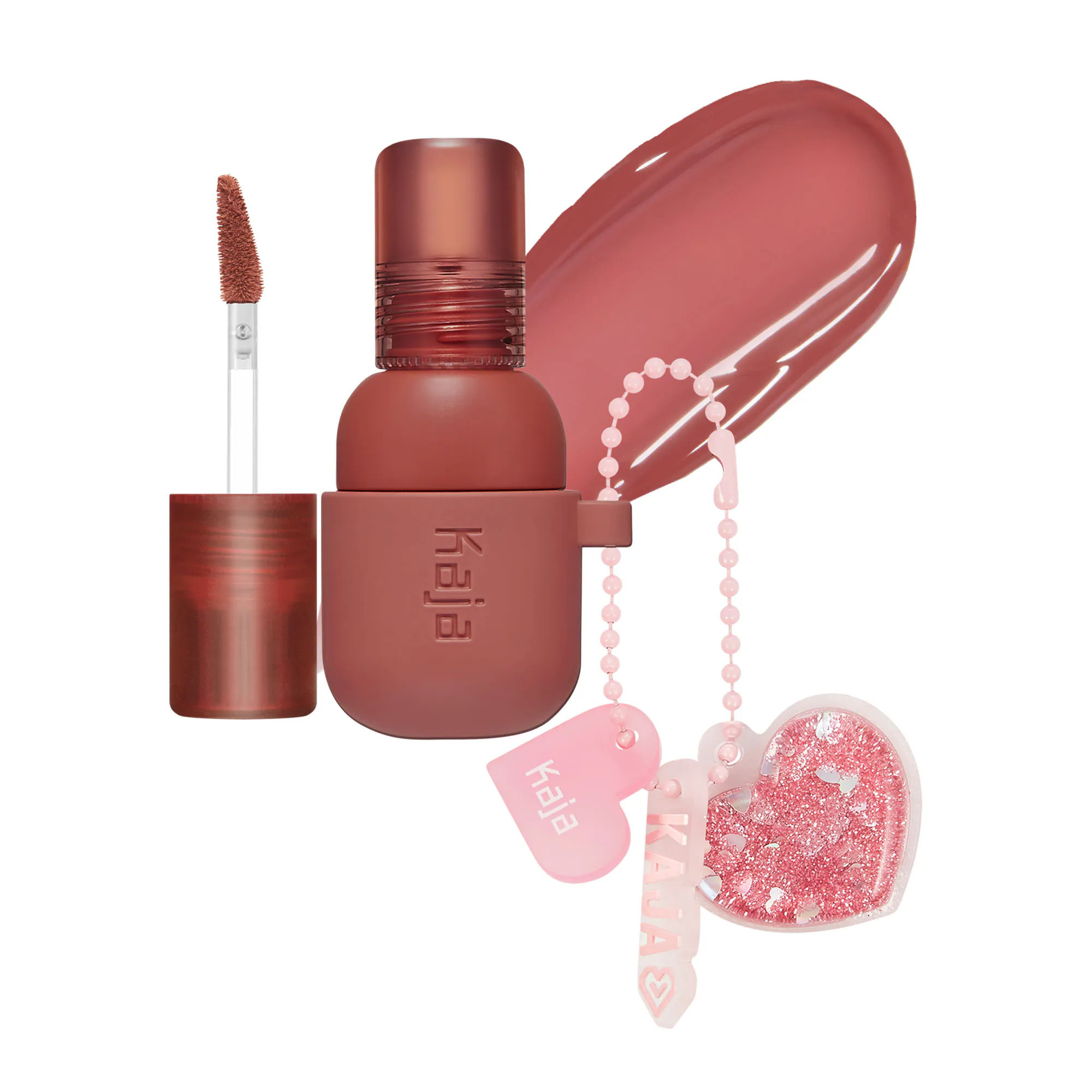 Kaja Jelly Charm Glazed Lip Stain & Blush With Keychain 05 Peach Fizz 0.17 oz / 5 g | Sephora (US)