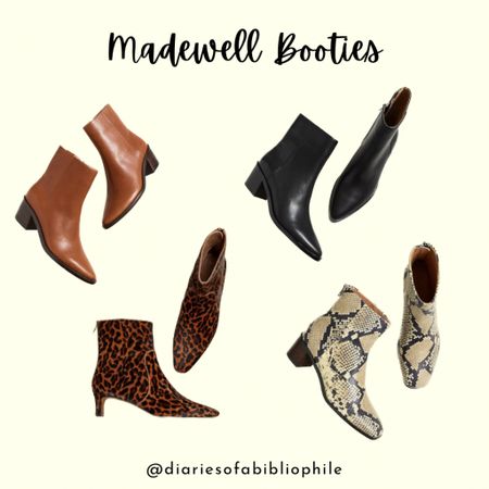 Ankle boots, booties, leather boots, Madewell sale, snakeskin boots, leopard print, heel boots, fall boots

#LTKxMadewell #LTKsalealert #LTKshoecrush