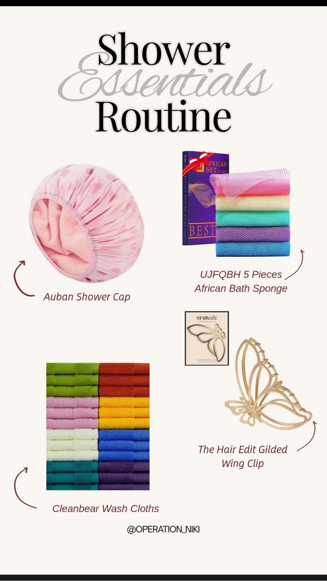 Shower essentials I keep in rotation 🛁✨ Simple swaps that make wash days easier, more organized, and way more enjoyable. Everything here helps streamline my routine without overcomplicating it. Follow for more @OPERATION_NIKI on IG, TikTok, & Facebook #showeressentials #bathroomroutine #amazonfinds #homeorganization #selfcarefinds #dailyroutine #bathroomorganization #operationniki 

 

#LTKselfcare #LTKBeauty