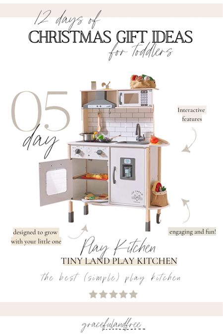 Toddler gift idea for Christmas! Play kitchen! Grows with little ones making it a great Christmas gift for this Toddler Christmas gift guide! 

#LTKSeasonal #LTKGiftGuide #LTKHoliday