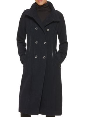 Guess Wool Blend Trench Coat on SALE | Saks OFF 5TH | Saks Fifth Avenue OFF 5TH