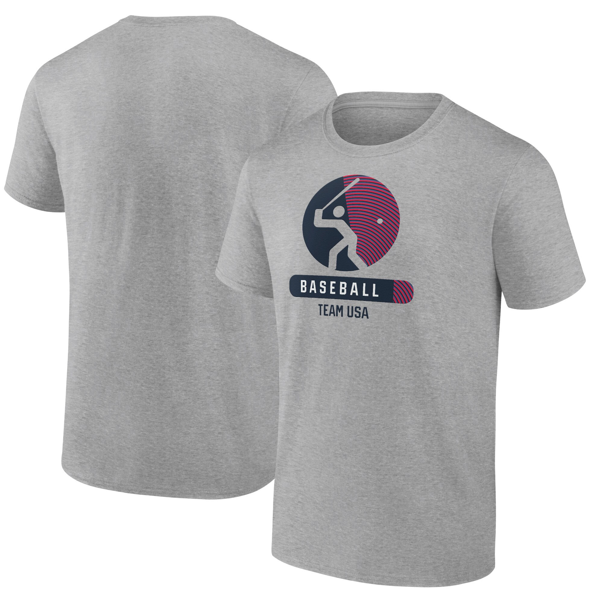 USA Baseball Fanatics Radiating Victory T-Shirt - Heather Gray | Fanatics