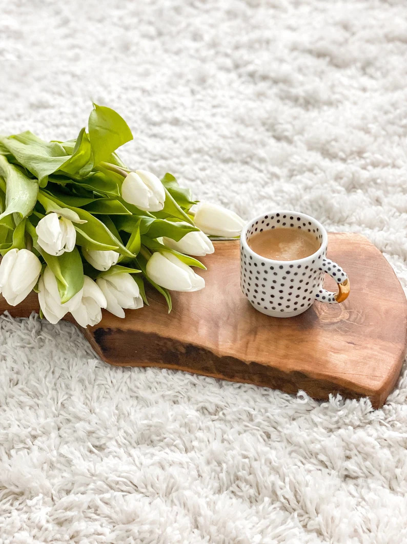 Polka Dots Coffee Cup With Gold Handle Golden Ceramics | Etsy | Etsy (US)