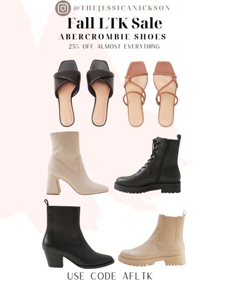 Check out these styles shoes for fall! LTK users get 25% off most Abercrombie styles, shoes and accessories thru 9/20. Check out some of my fall faves here.

Use code AFLTK to save. This discount is only valid through the LTK app. 

#LTKshoecrush #LTKSale