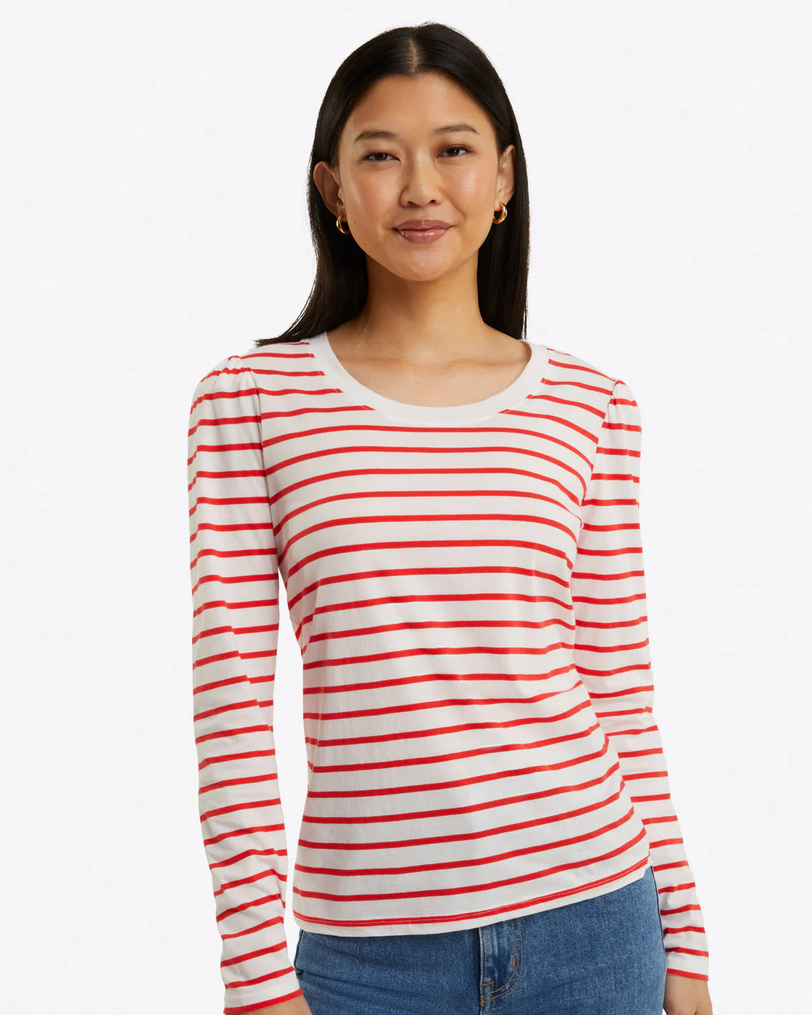 Long-Sleeve Easy Knit Top | Draper James (US)