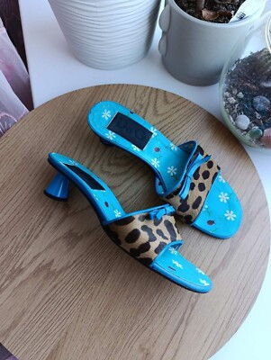 Y2K VINTAGE DOLCE GABBANA D&G PONY HAIR FLIP FLOP SANDALS | eBay US