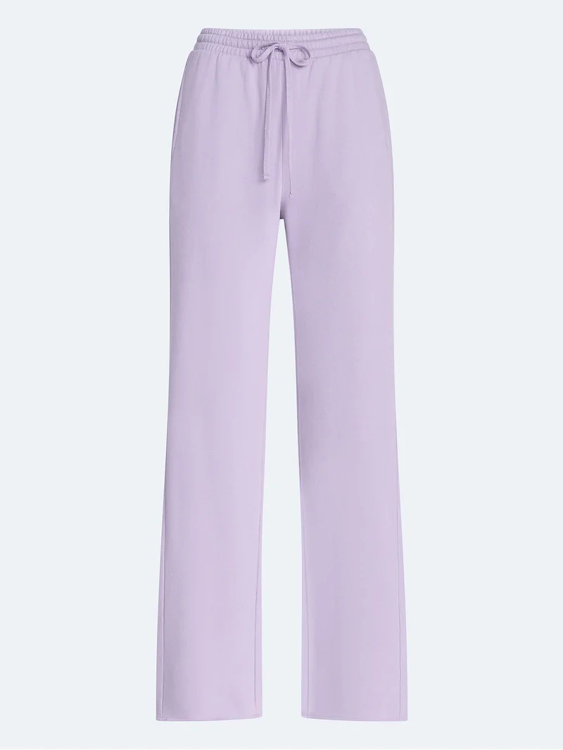 Scoop Women's and Women's Plus Mineral Wash Fleece Flare Leg Sweatpant, Sizes XS-4X | Walmart (US)
