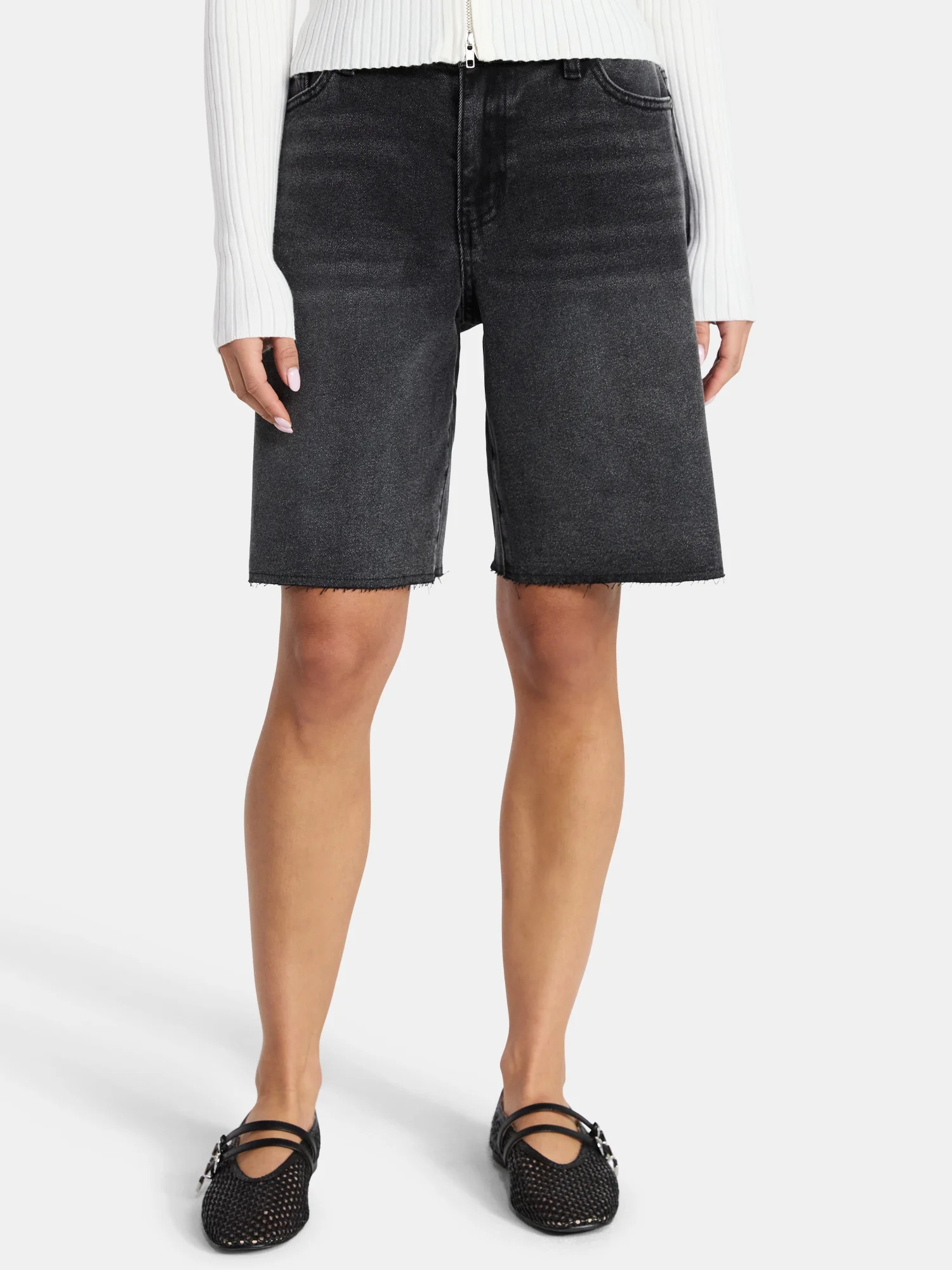 Madden NYC Women's Mid Rise Jorts, Sizes XXS-XXL | Walmart (US)