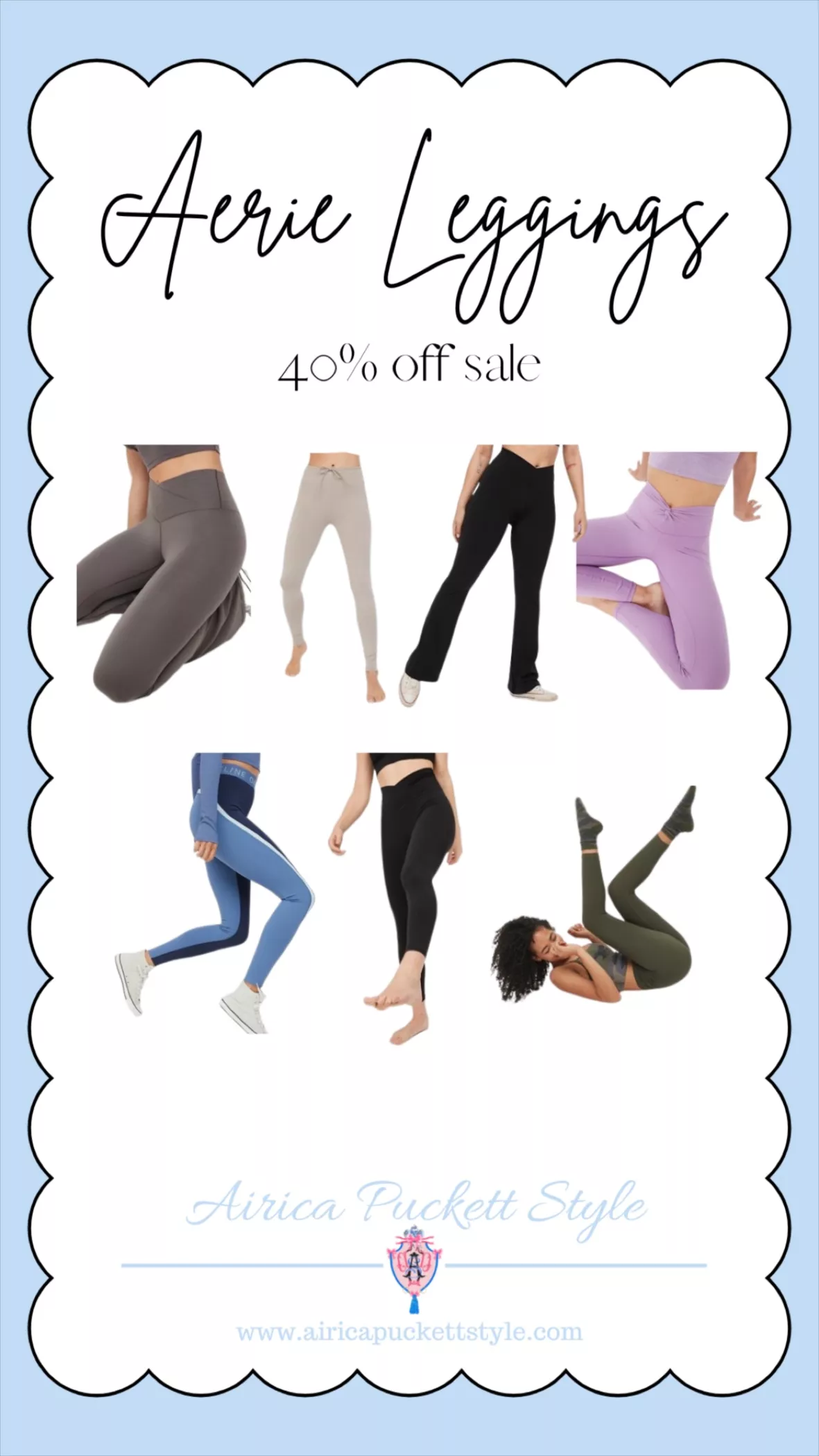 Offline By Aerie Real Me Xtra Twist Legging In Blue Lion