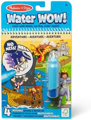 Melissa & Doug On The Go Water Wow! Reusable Water-Reveal Activity Pad – Adventure | Amazon (US)