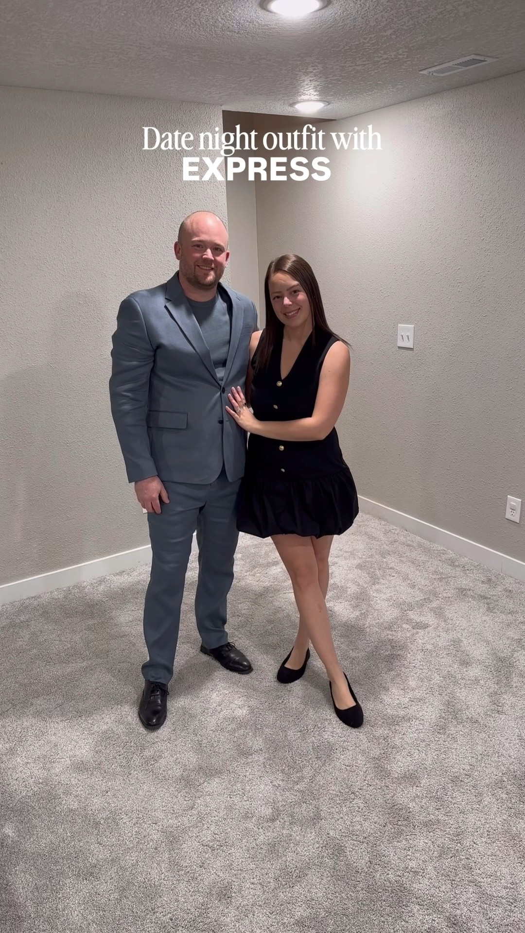 Date night outfits made easy with @Express I am wearing my normal size medium in this dress. All pieces fit true to size for us both! #dresstoexpress #gifted

#LTKMens #LTKSpringSale #LTKootd