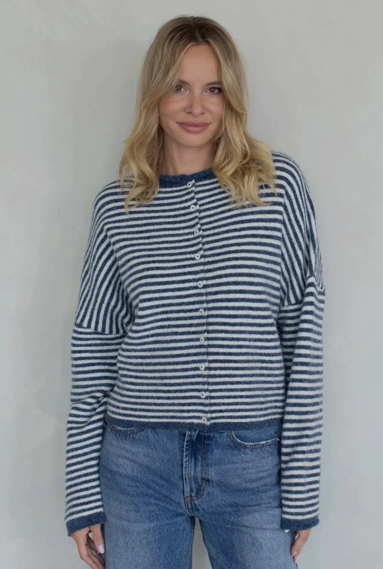 Leighton Striped Cardigan | Ascot + Hart