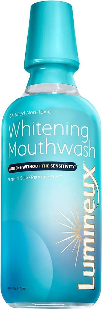 Lumineux Teeth Whitening Mouthwash 16 Oz. - Enamel Safe - Whitening Without The Sensitivity - Cer... | Amazon (US)