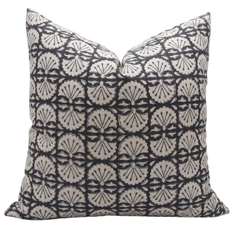 Floral Linen Indoor/Outdoor Pillow Cover | Wayfair North America