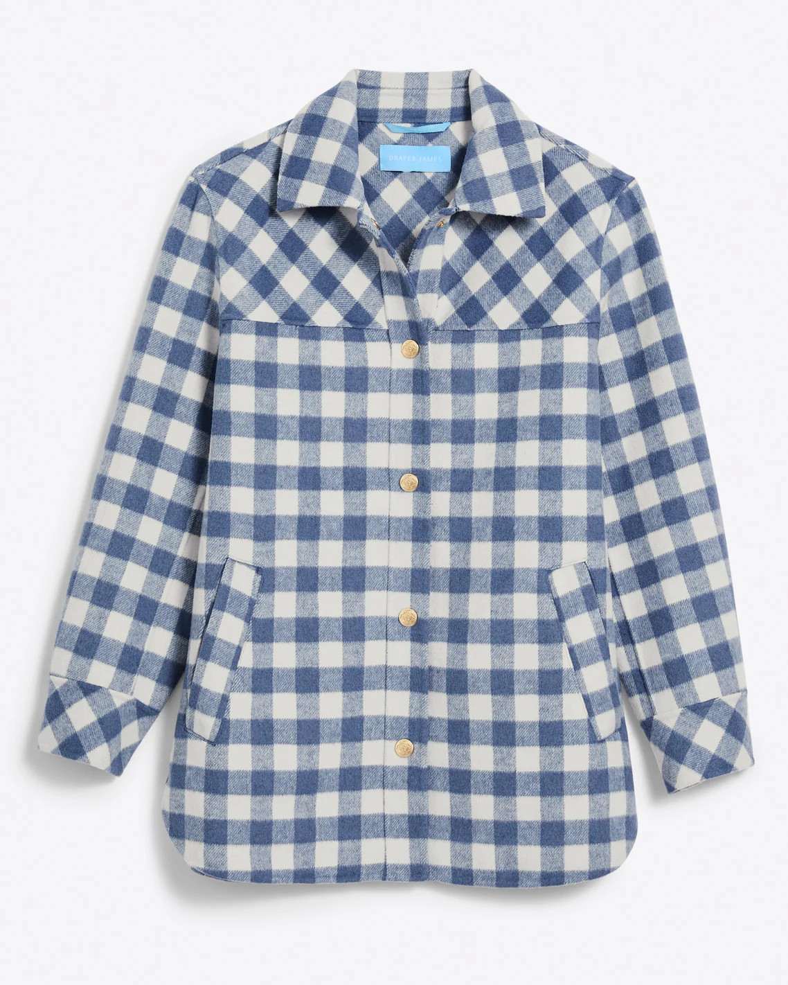 Shirt Jacket in Gingham | Draper James (US)
