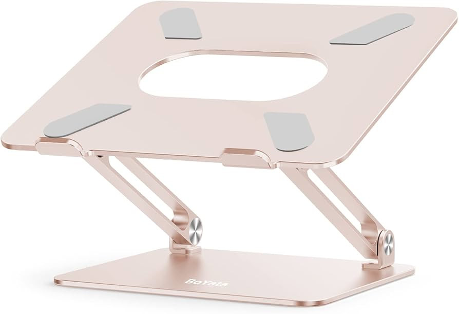BoYata Laptop Stand, Adjustable Ergonomic Laptop Holder, Aluminium Alloy Notebook Stand Compatibl... | Amazon (US)