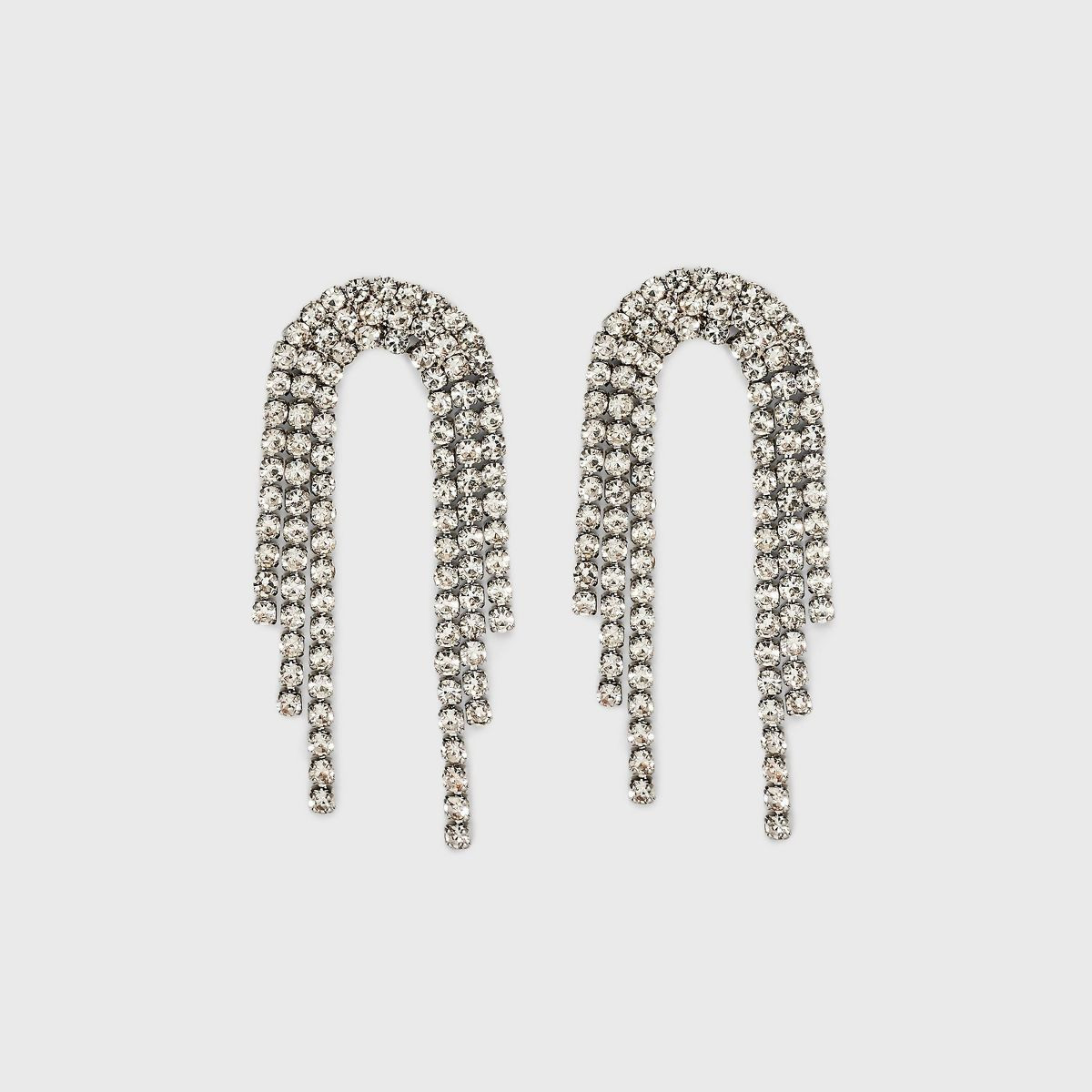 Rhinestone Chandelier Linear Earrings - A New Day™ | Target
