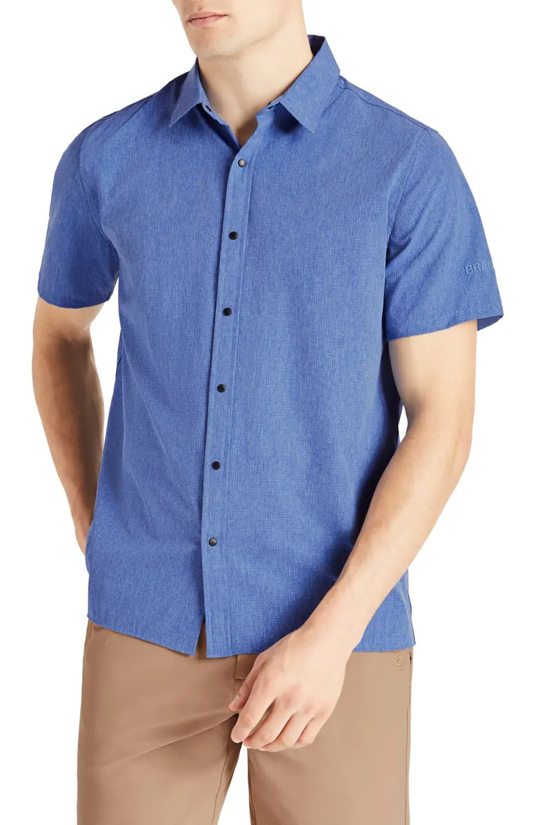 Breathe Easy Short Sleeve Snap-Up Shirt | Nordstrom