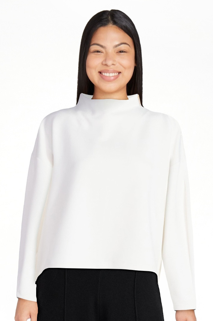 Scoop Women's New Scubaknit Zip Neck Top, Sizes XS-XXL | Walmart (US)