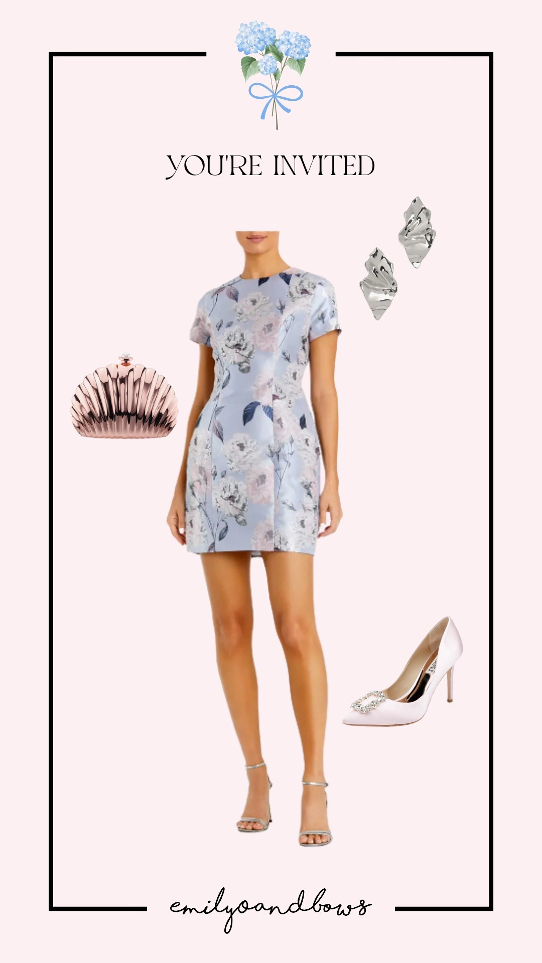 Summer wedding guest look! Full look, including accessories for your next wedding! 