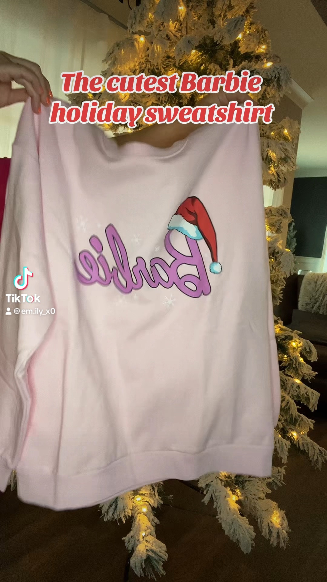 The cutest Barbie holiday sweatshirt! Only $22 and currently on sale 30% off!! 

#LTKsalealert #LTKHoliday #LTKHolidaySale