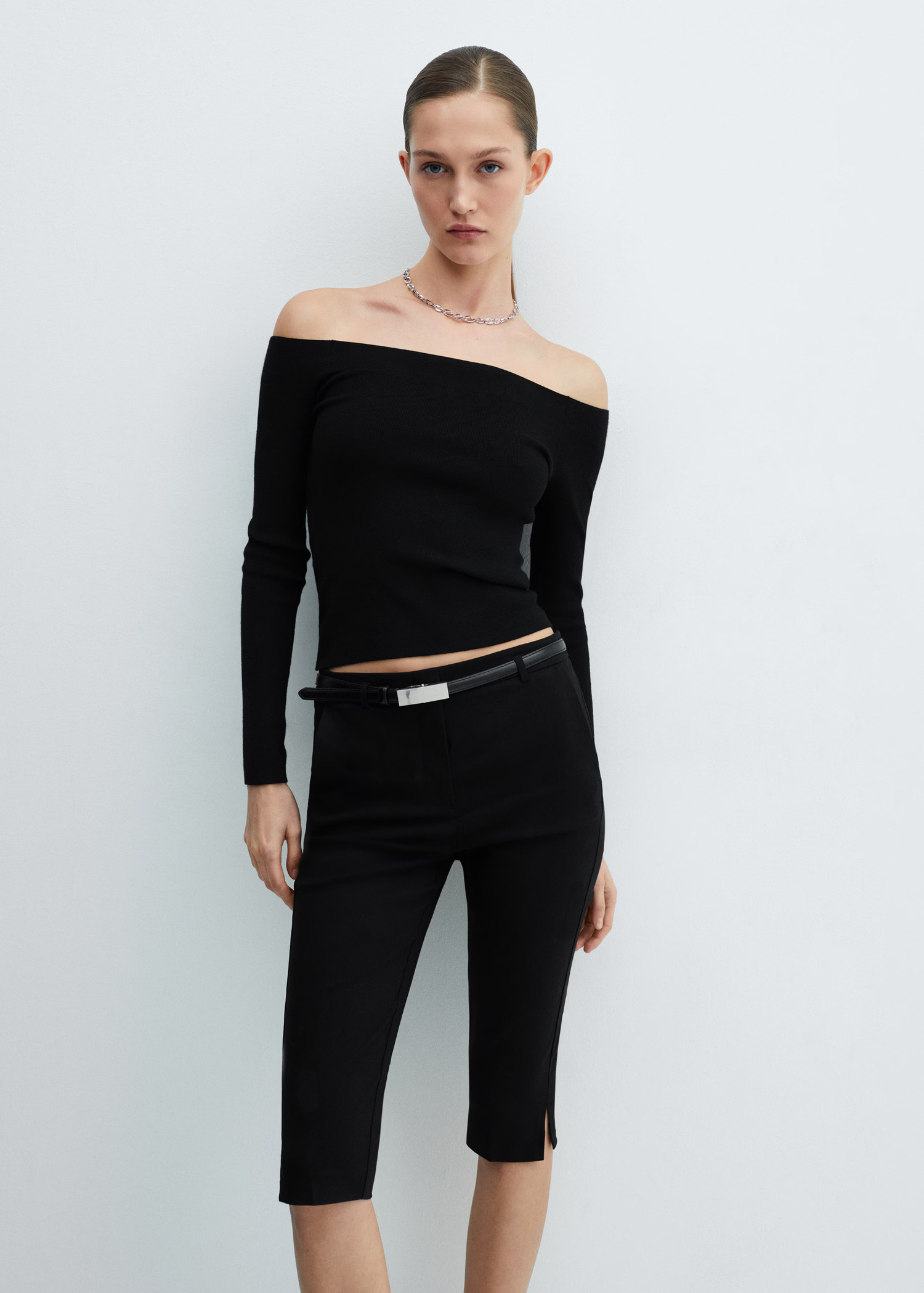 Belted capri trousers | MANGO (US)