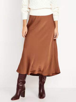 Satin Maxi Skirt | Old Navy (US)