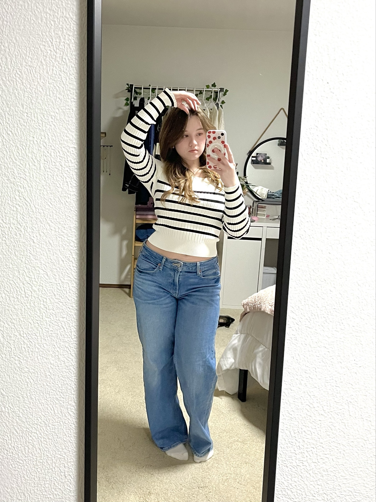 easy outfit (low-rise jeans + off the shoulder top)

#LTKSeasonal #LTKU #LTKstyletip